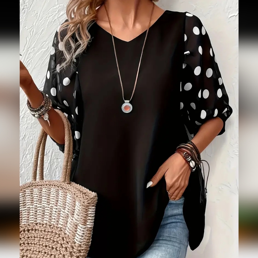 SALE** BRAND NEW ** JUST LISTED ** BLACK TOP WITH CUTE SLEEVES